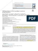 Wellbeing Economy An Effective Paradigm To Mainstream Post-Growth Policies - Lorenzo Fioramonti Et Al.