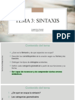 Tema 3 - Sintaxis I