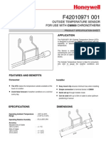Outside Temperature Sensor For Use With Cm900 Chronotherm: Application