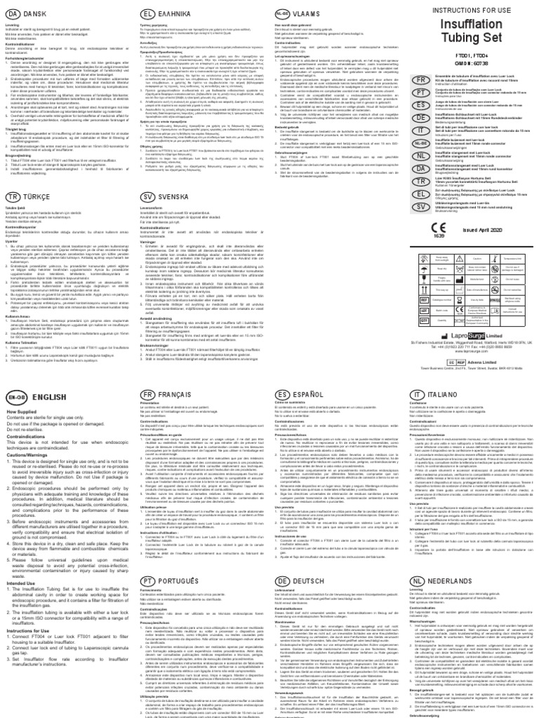 RT05-237 Instructions LaproSurge IFU FT001 FT004 Apr20 | PDF