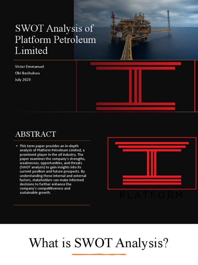 SWOT Analysis of Platform Petroleum Limited PDF Carbon Capture And