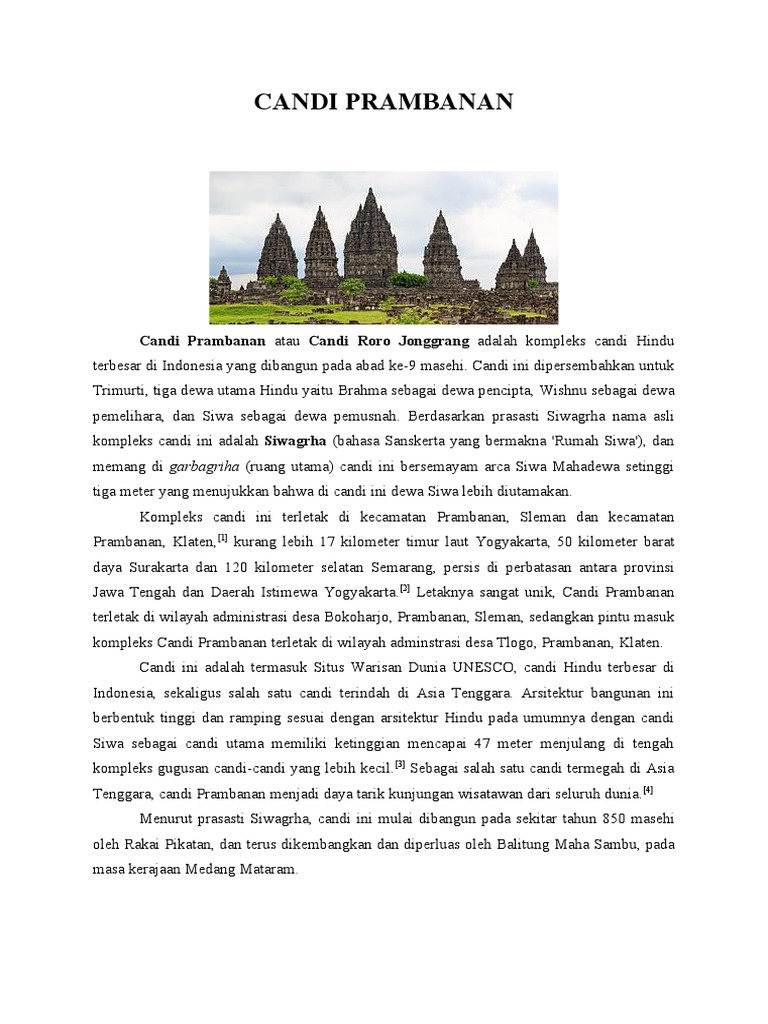 CANDI PRAMBANAN | PDF