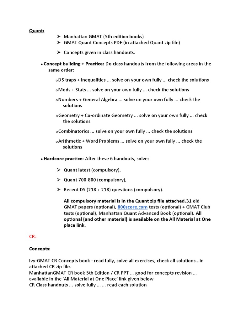 Study Pattern and Plan | PDF