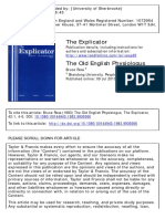 (The Explicator 1983-Oct Vol. 42 Iss. 1) Ross, Bruce - The Old English Physiologus (1983) (10.1080 - 00144940.1983.9939366) - Libgen - Li