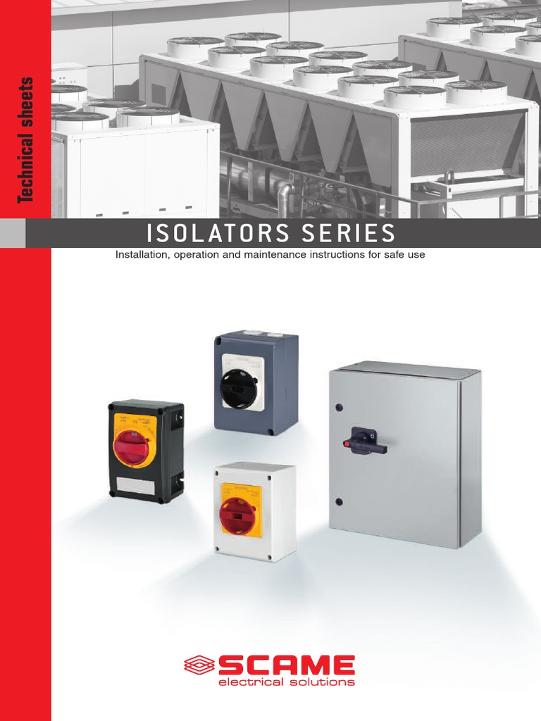Isolator Operation&Maintenance Instruction PDF Fuse (Electrical) Insulator (Electricity)