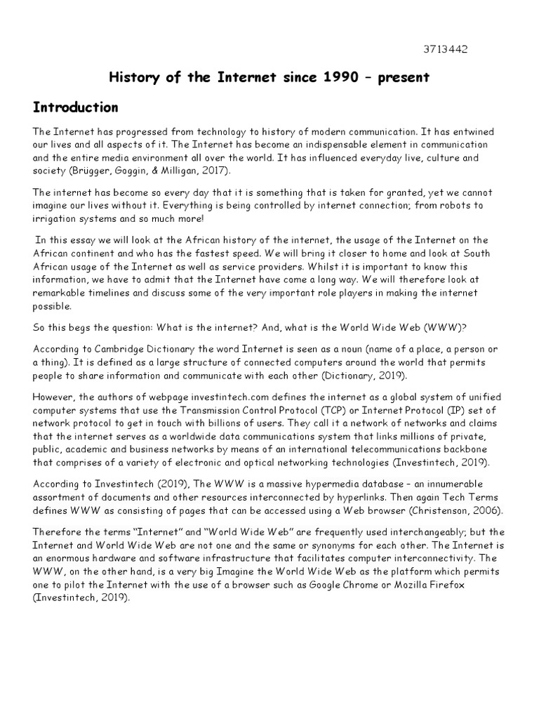 History of The Internet | PDF | Social Science | Technology & Engineering