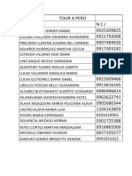 Lista Perù 21 de Enero