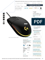 Mouse Gamer Logitech G203 LIGHTSYNC RGB, Efeito de Ondas de Cores, 6 Botões Programáveis e Até 8.000 DPI - Preto