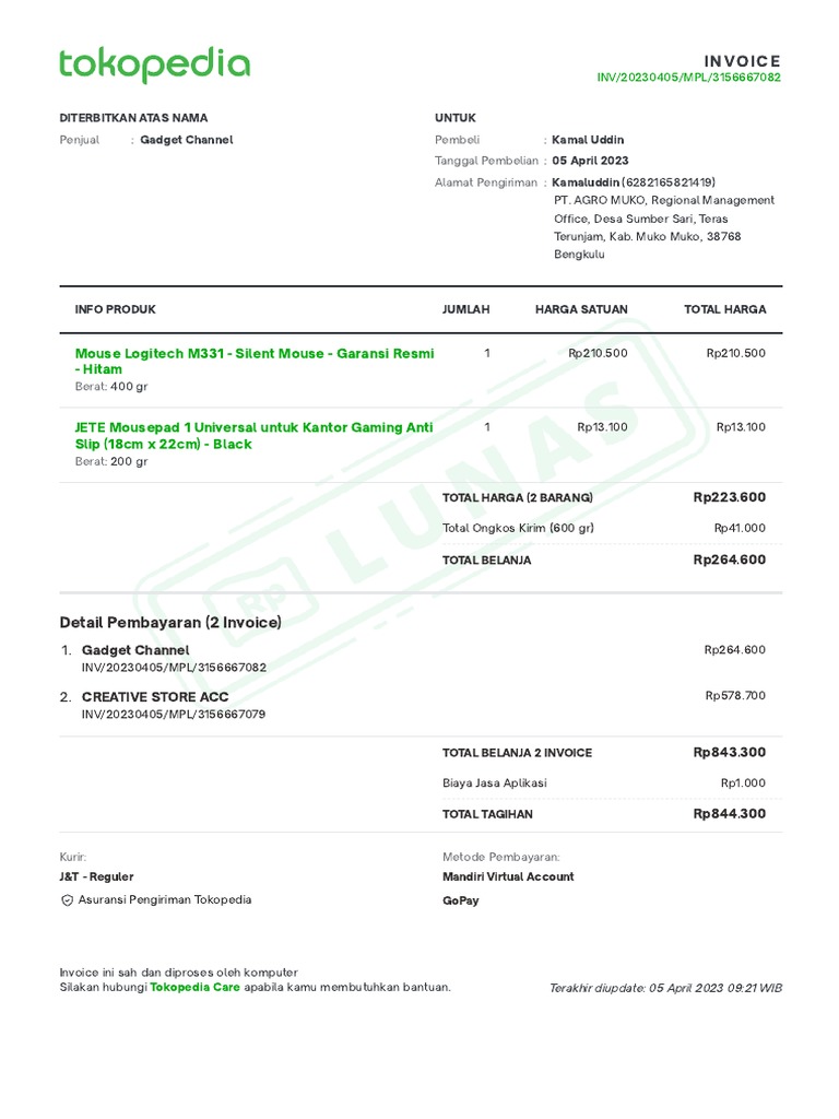 invoice-mouse-logitech-m331-pdf