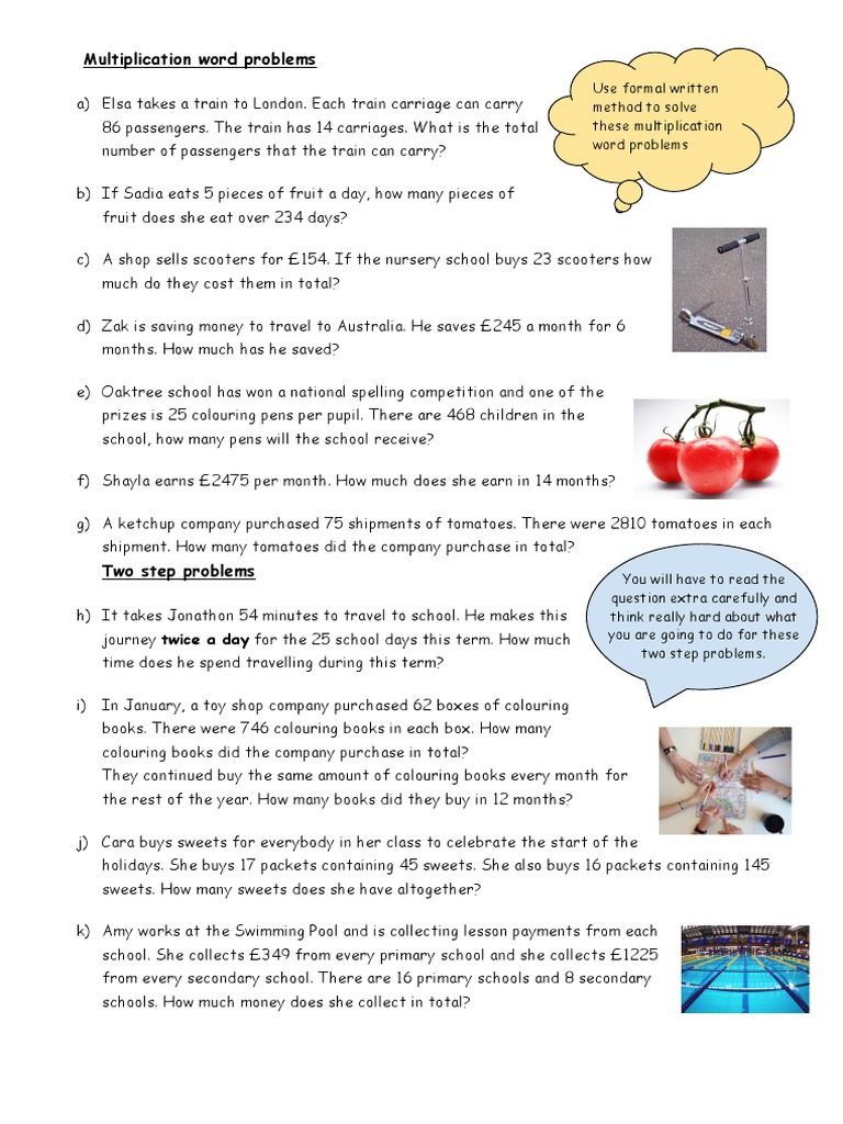 HOW TO WRITE A MULTIPLICATION WORD PROBLEM intelligence overview