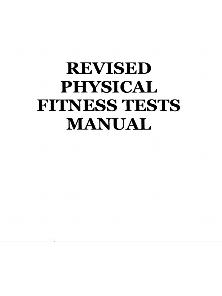 Fitness test procedure 1 pdf