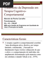 Tratamento Da Depressão Em Terapia Cognitivo-Comportamental