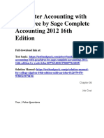 Computer Accounting With Peachtree by Sage Complete Accounting 2012 16th Edition Yacht Test Bank 1