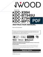 Manual Kenwood KDC-BT945U