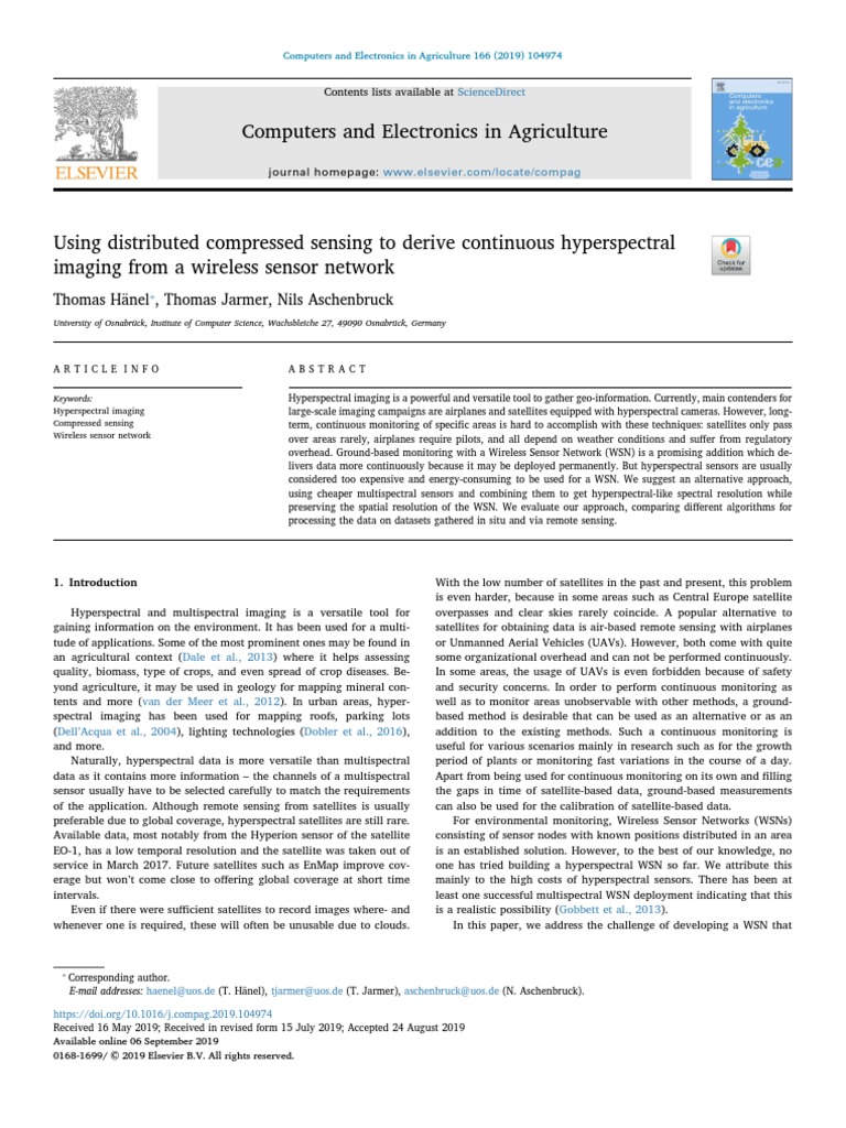 Compressive Sensing Pdf Wireless Sensor Network Image Resolution