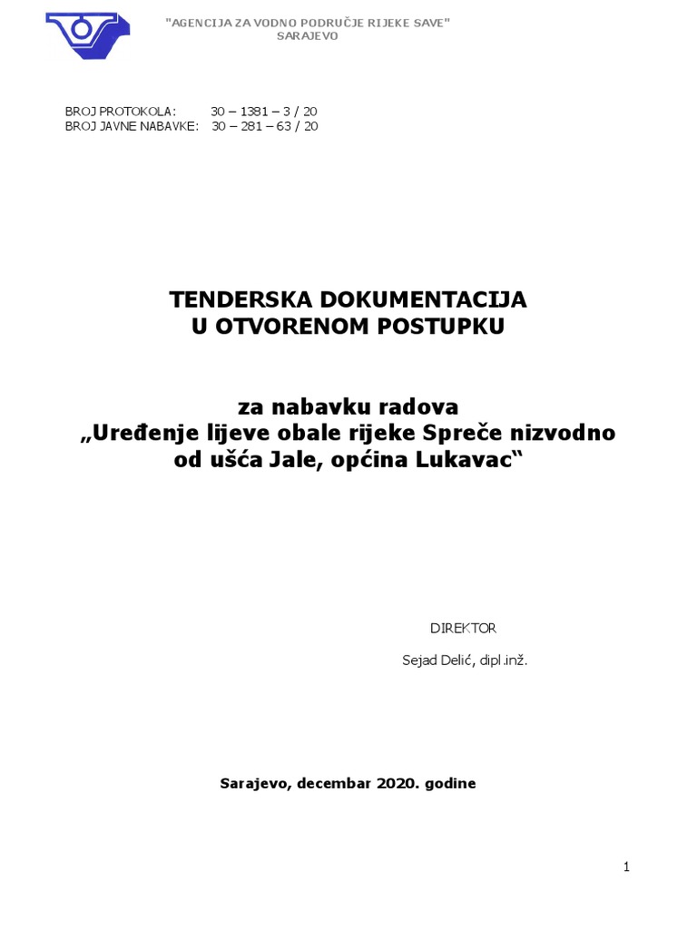 Uređenje Lijeve Obale Rijeke Spreče Nizvodno Od Ušća Jale, Općina ...