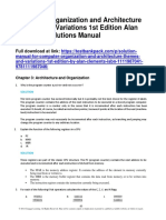 Computer Organization and Architecture Themes and Variations 1st Edition Alan Clements Solutions Manual 1