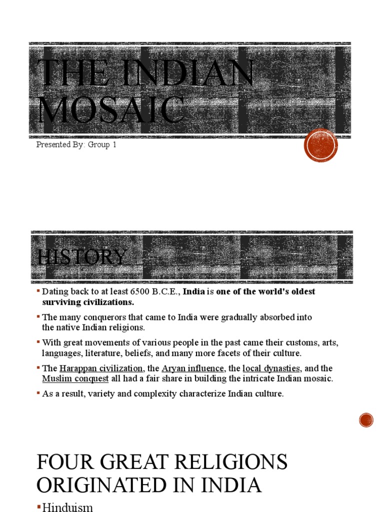 Indian Mosaic of Religions and Beliefs | PDF | Nirvana | Indian Religions