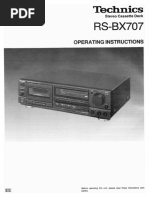 Technics Rs-bx707 User Manual | PDF