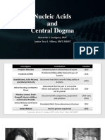 Nucleic Acids and Overview of Central Dogma - SAC - Janine Teza S. Villena