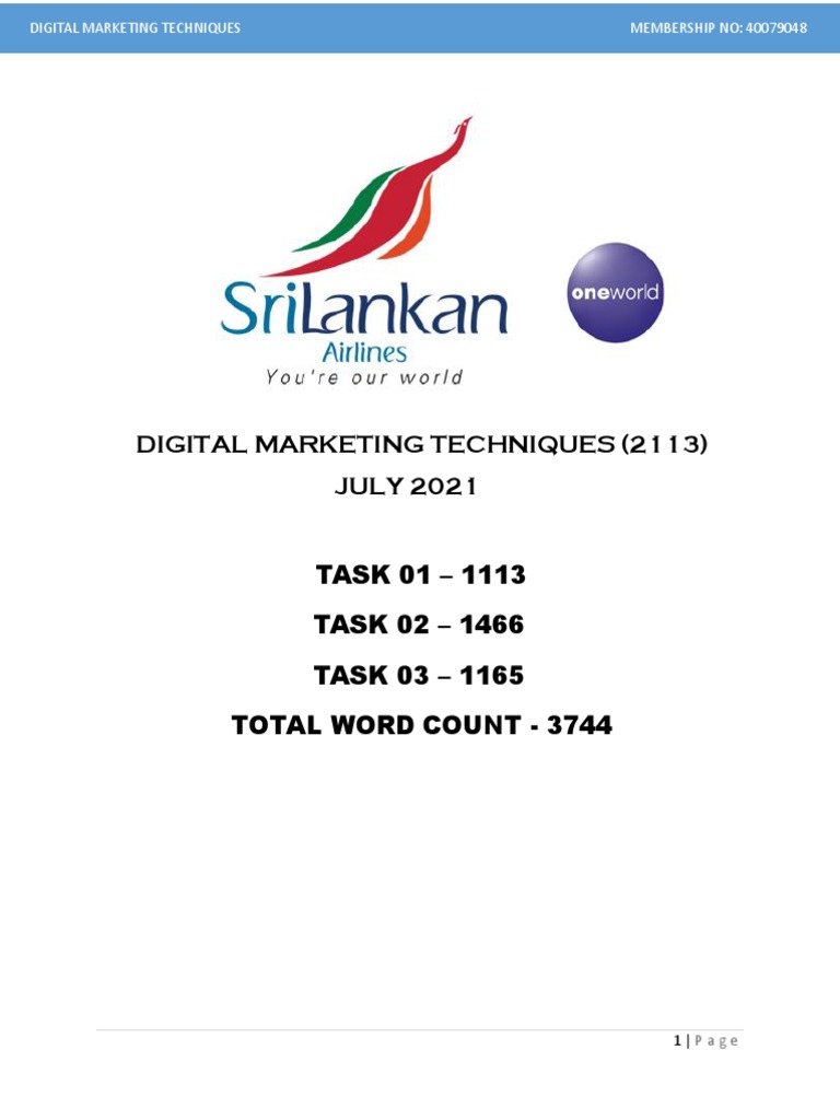 cim digital marketing techniques assignment example