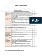 PAPER 2 Power Checklist