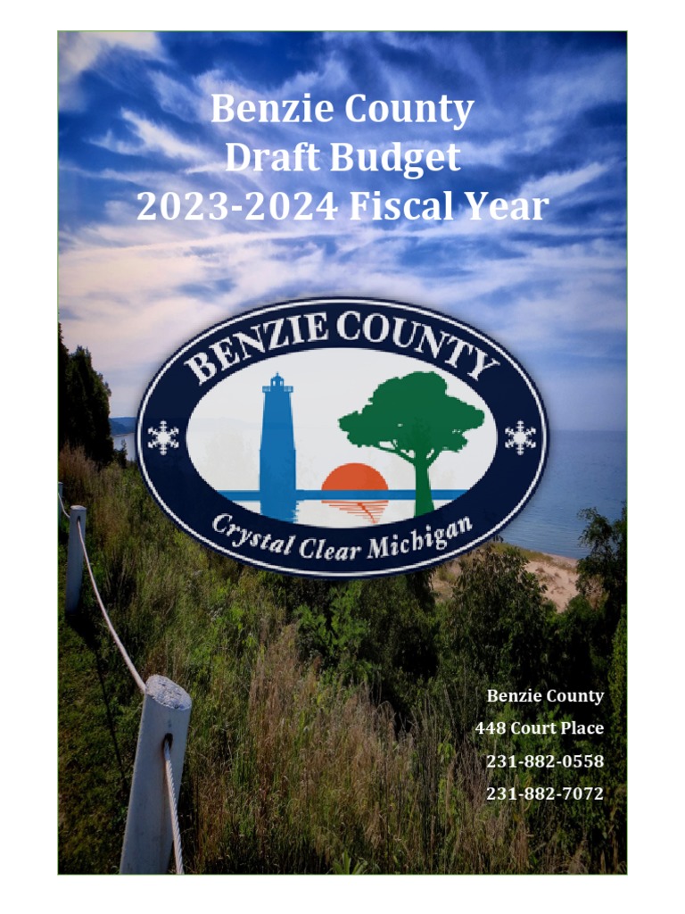 20232024 Draft Benzie County Budget Book PDF Tax Refund Payroll