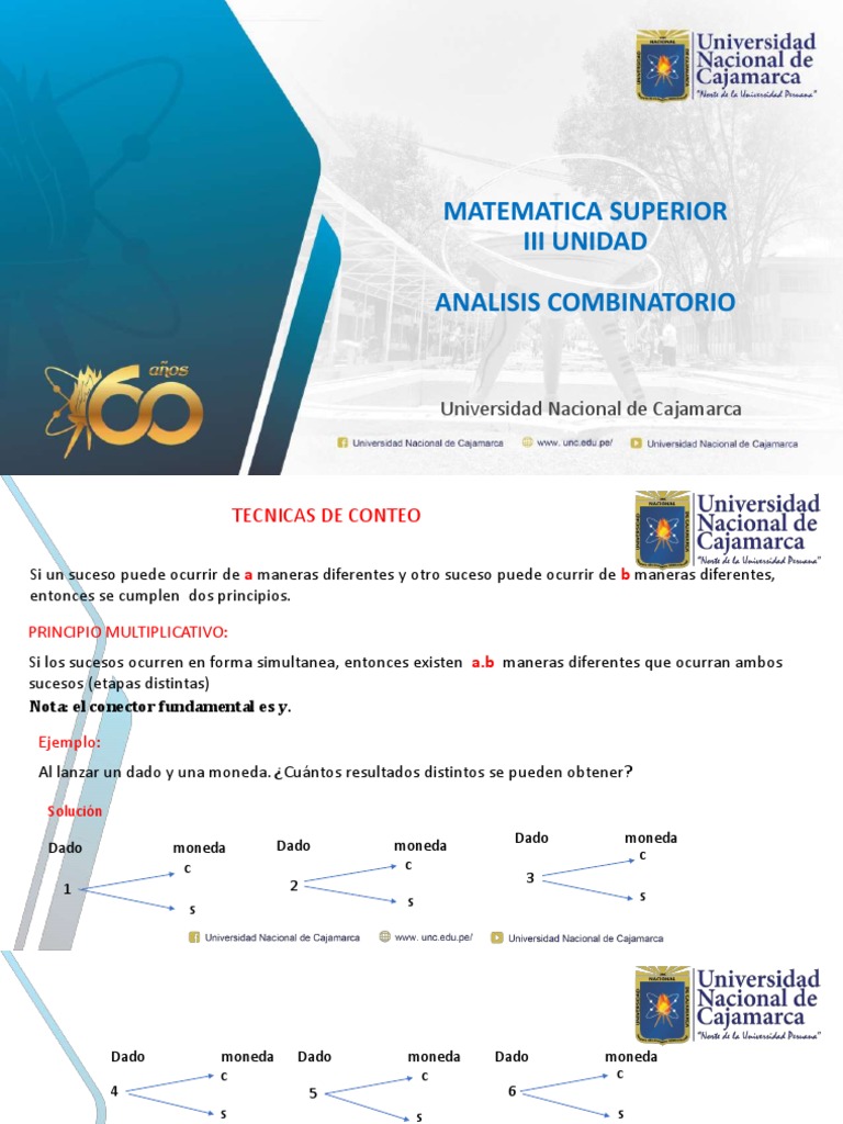 Técnicas de Conteo en Análisis Combinatorio | PDF | Métodos y ...