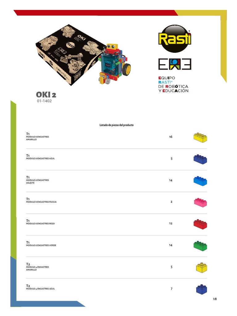 Piezas del Robot Oki 2 Rasti | PDF