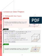 Ch 8 Géométrie Dans l’Espace