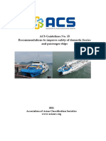 ACS Guidelines No. 15 Recommendations To Improve Safety of Domestic Ferries and Passenger Ships