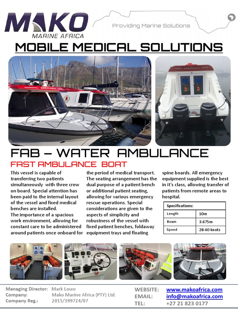 10m FAB Fast Ambulance Boat | PDF