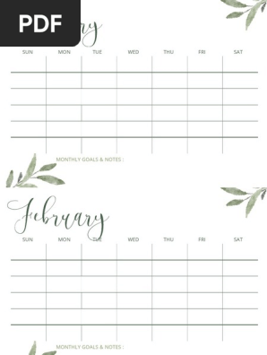 MONTHLY PLANNER