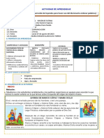 07 - 08 - 23 - SESION-COM - Escuchamos y Leemos Narración de Leyendas para Hacer Uso Del Diccionario-Ordenar Palabras