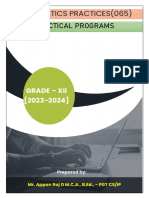 Class 12 Ip Practical Programs 2023-24 (Updated)