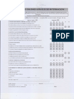 Encuesta de Calidad Servicio de Internacion