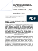 Reglamento para La Integracion de Organizaciones de Participacion Ciudadana de La Zona Urbana de Leon (Mayo 2011)