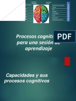 procesos cognitivos posibles en una sesión de aprendizaje