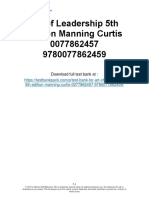 Art of Leadership 5th Edition Manning Solutions Manual Download
