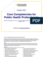 Core Competencies For Public Health Professionals 2021october