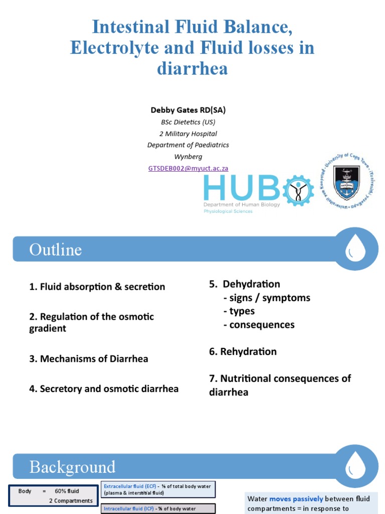 Electrolyte and Fluid Losses in Diarrhoeal Illness2023 PDF Diarrhea