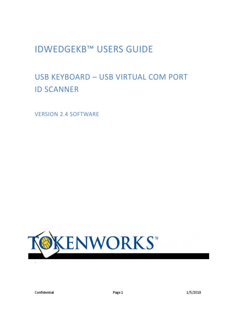 IDWedgeKB Users Guide Version 1.12 | PDF | Usb Flash Drive | Computer File