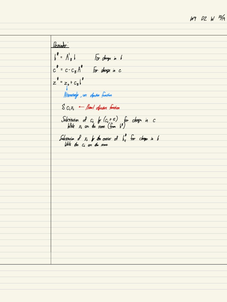 Linear Programming Notes Pdf