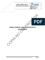 SALOG DOC-REC-001 V°06 Manual General para La Recepción de Proveedores