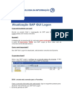 Atualização SAP GUI Logon