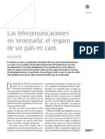 Las Telecomunicaciones en Venezuela El Respiro de Un País en Caos