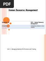 Unit 3. Managing Employee Performance and Training