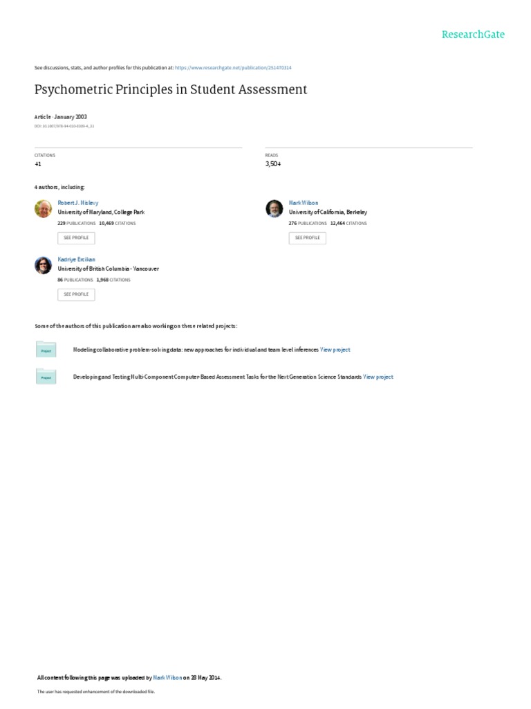 Psychometrics intelligence overview