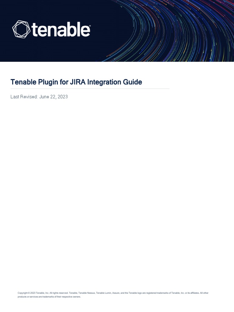 Tenable Plugin For JIRA Integration Guide PDF Proxy Server