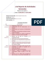 Formato de Reporte de Actividades